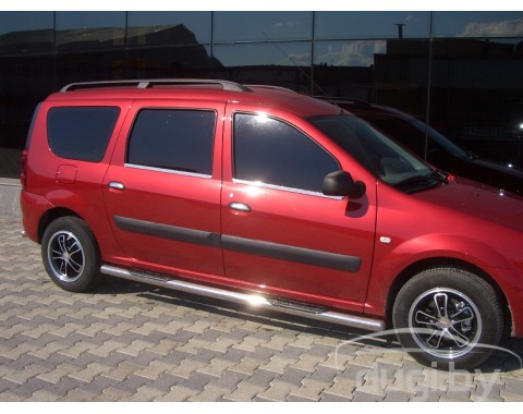 Пороги - трубы "Asos" для Logan MCV.